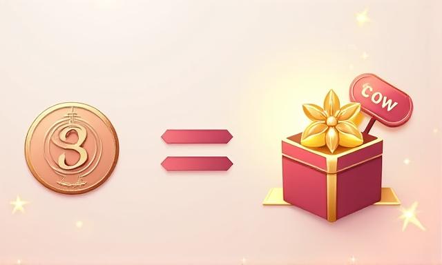 Stylized graphic showing rewards like discounts and free products being redeemed